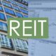 Image showing a building and financial chart about REIT